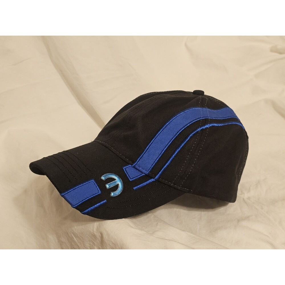 Mopar Racing Baseball Cap Black Blue Reacing Stripes Men's Adjustable One Size